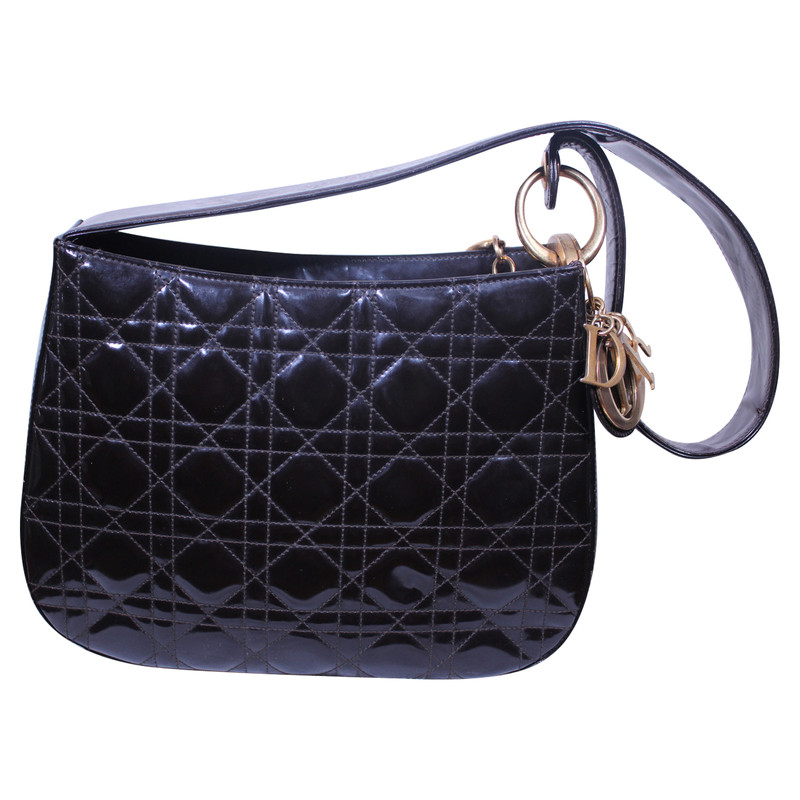 christian dior patent leather handbag