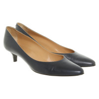 Hermès Pumps/Peeptoes aus Leder in Blau