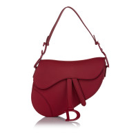 Christian Dior Saddle Bag in Pelle in Rosso