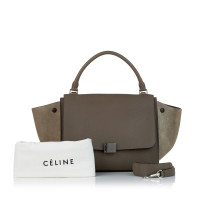 Céline Trapeze Medium 30cm Leather in Taupe