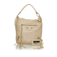 Balenciaga Schoudertas Leer in Beige