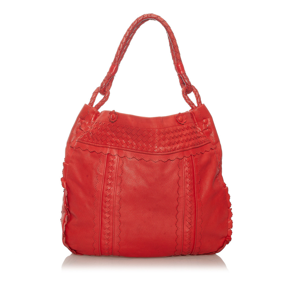 Bottega Veneta Tote bag Leather in Red