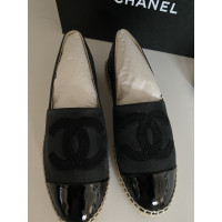 Chanel Chaussons/Ballerines en Daim en Noir
