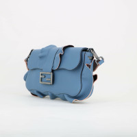 Fendi Baguette Bag in Pelle in Blu