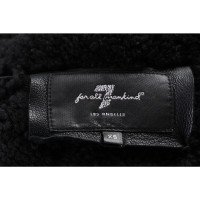 7 For All Mankind Jacke/Mantel aus Leder in Schwarz