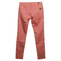7 For All Mankind trousers in bright coral red