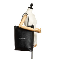 Balenciaga North South Shopping Bag Leer in Zwart