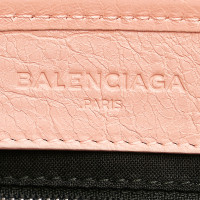 Balenciaga Navy Cabas Leather in Pink