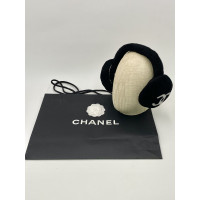 Chanel Hoed/Muts Bont in Zwart