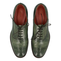 Santoni Lace-up shoes Leather in Green