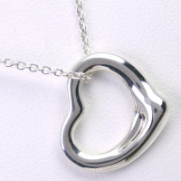 Tiffany & Co. Open Heart Kette silber 16 mm Zilver in Zilverachtig