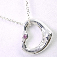 Tiffany & Co. Open Heart Anhänger Saphir aus Silber in Silbern