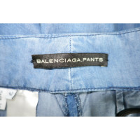Balenciaga Trousers Cotton in Blue
