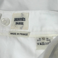 Hermès Gonna in Cotone in Bianco