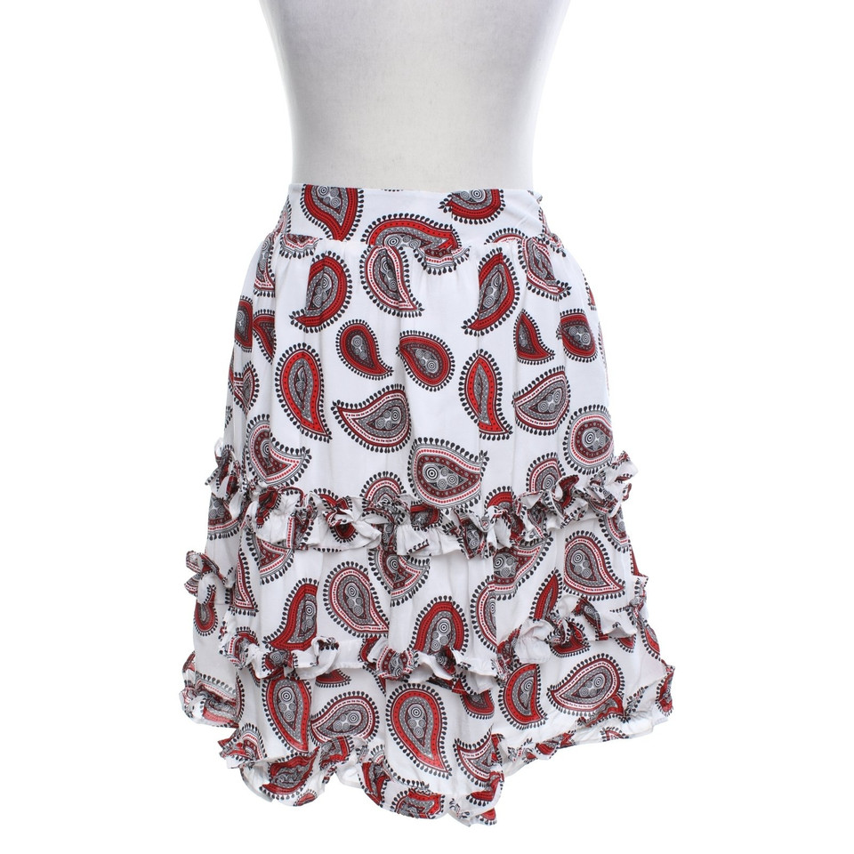 Dodo Bar Or Silk skirt with pattern
