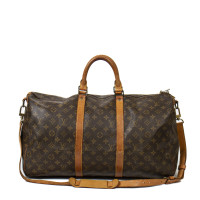 Louis Vuitton Keepall 50 Bandouliere aus Canvas in Braun