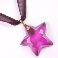 Baccarat Ketting Glas in Violet