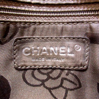 Chanel Schoudertas Suède in Bruin