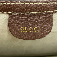 Gucci Clutch Leer in Bruin