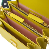 Marni Trunk Bag Leather in Yellow