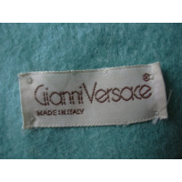 Gianni Versace Echarpe/Foulard en Laine en Turquoise
