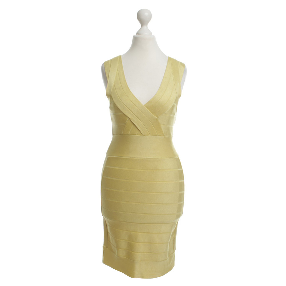 French Connection Bandage dress in yellow