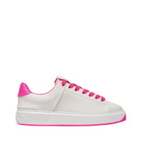 Balmain B Court Sneakers Leer in Wit