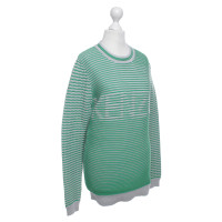 Kenzo Striped sweater in green and gray