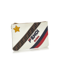 Fendi Clutch en Cuir en Blanc