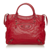 Balenciaga Shoulder bag Leather in Red