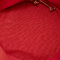 Hermès Rucksack aus Canvas in Rot