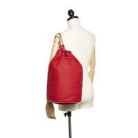 Hermès Rucksack aus Canvas in Rot