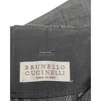 Brunello Cucinelli Broeken Wol in Grijs