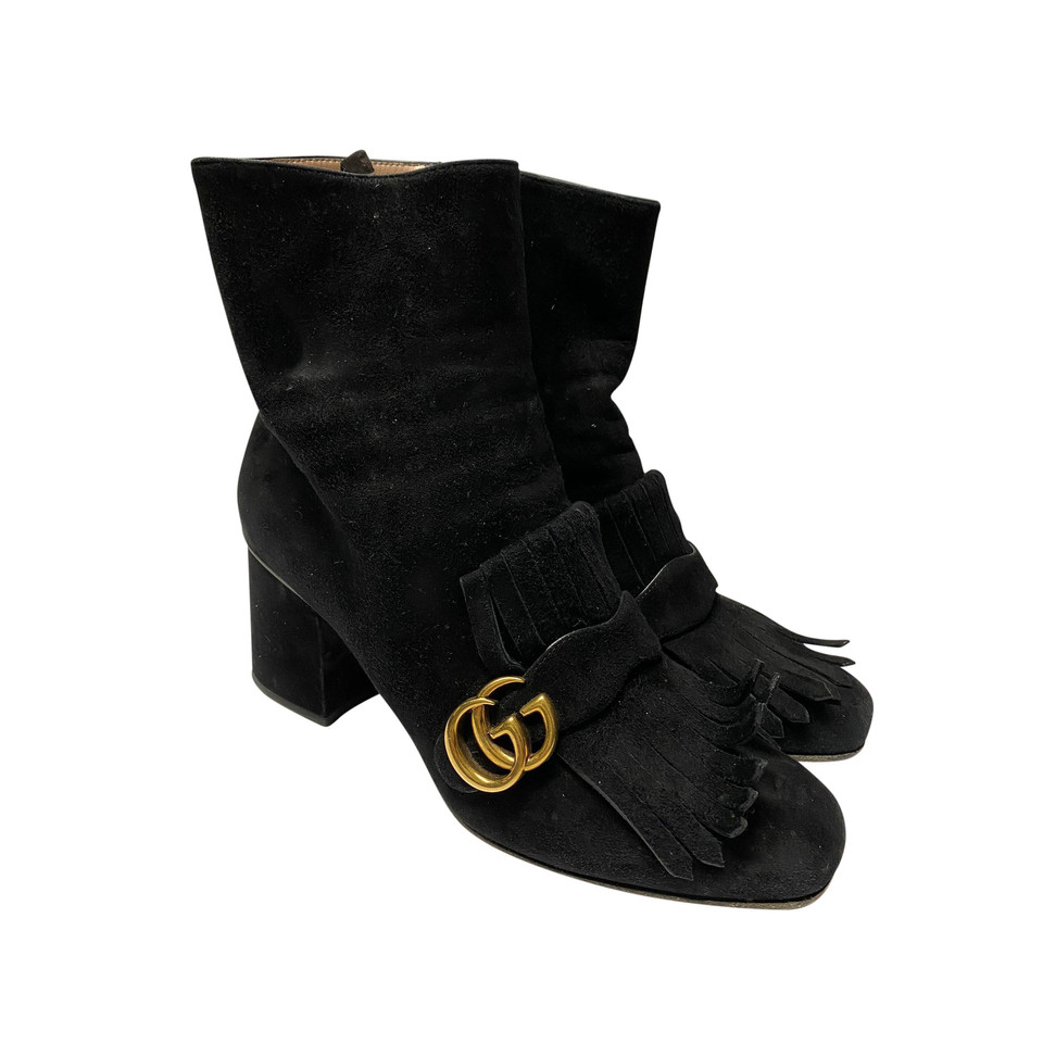 Gucci Boots Suede in Black
