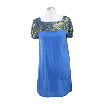 French Connection Kleid aus Seide in Blau