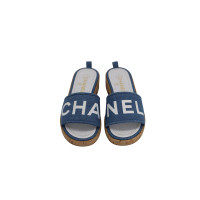 Chanel Sandalen Katoen in Blauw