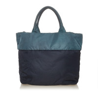 Prada Tote Bag aus Baumwolle in Blau
