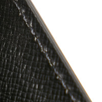 Louis Vuitton Pochette Sellier Dragonne Clutch Leer in Zwart