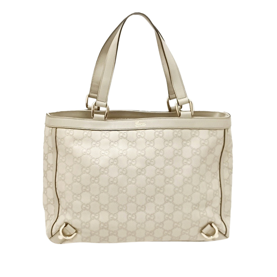 Gucci Tote bag in Pelle in Bianco