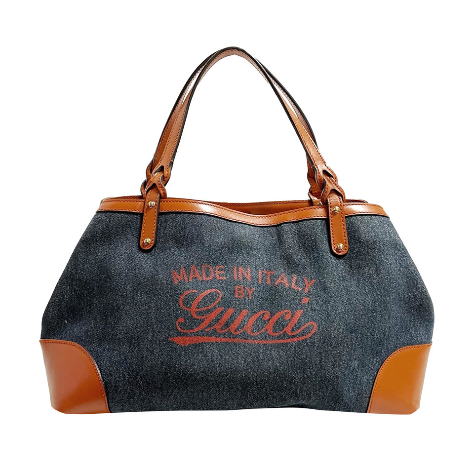 Gucci Tote bag Jeans fabric in Blue