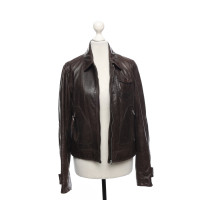 Napapijri Jacket/Coat Leather in Brown