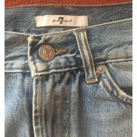 7 For All Mankind Rock aus Jeansstoff in Blau