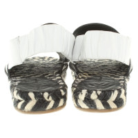 Proenza Schouler Sandals in Black / White