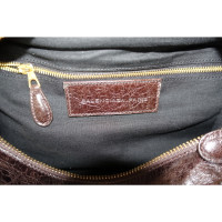 Balenciaga Giant 21 Silver Brief Bag Leather in Brown