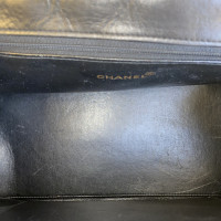 Chanel Shopping Tote Leer in Zwart