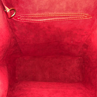 Louis Vuitton Montsouris Backpack MM25 aus Leder in Rot