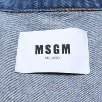 Msgm Denim jacket with pattern