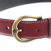 Aigner Belt in dark red