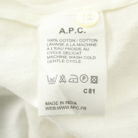 A.P.C. Blusen-Shirt in Creme