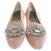 Dolce & Gabbana Fluwelen slippers